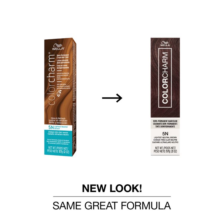 5N Lightest Neutral Brown Demi Permanent Cream Hair Color