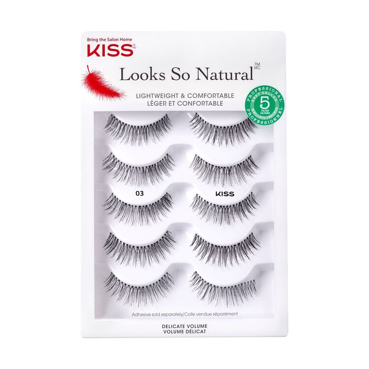 KISS Looks So Natural False Eyelashes 5Pair Multipack 03 Sally Beauty