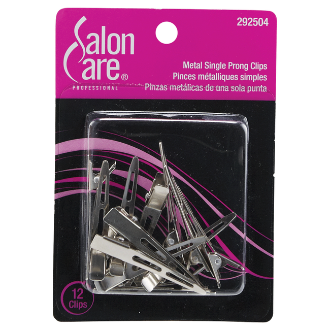 Metal double prong curl clips clearance