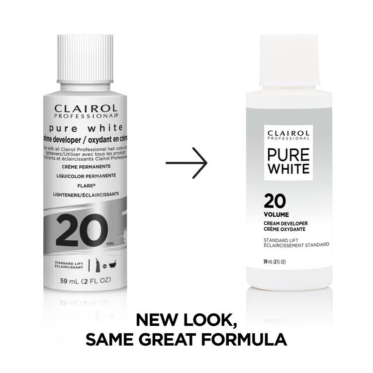 Pure White 20 Volume Creme Developer 2 Oz