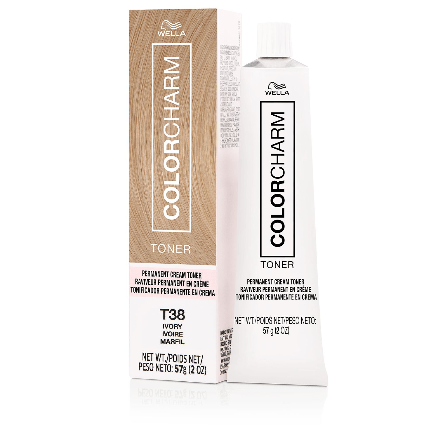 Wella colorcharm T38 Ivory Permanent Crème Toner Sally Beauty