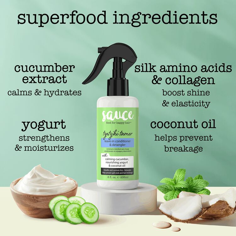 Tzatziki Taming Spray Leave-In Conditioner and Detangler