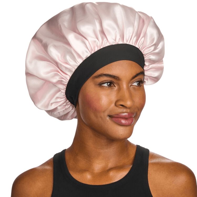 Pink Satin Bonnet