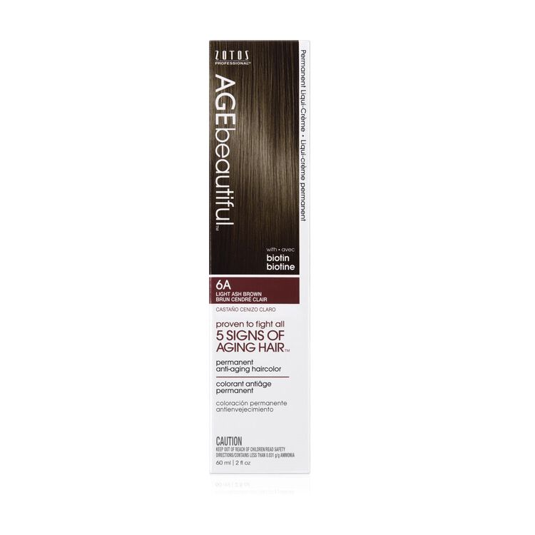 6A Light Ash Brown Permanent Liqui-Creme Hair Color