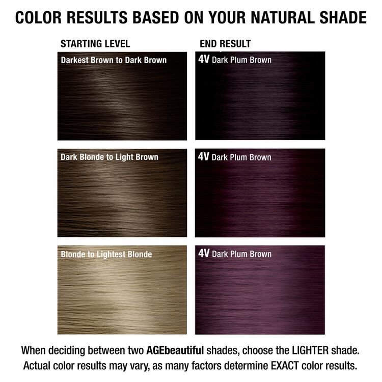 4V Dark Plum Brown Permanent Liqui-Creme Hair Color