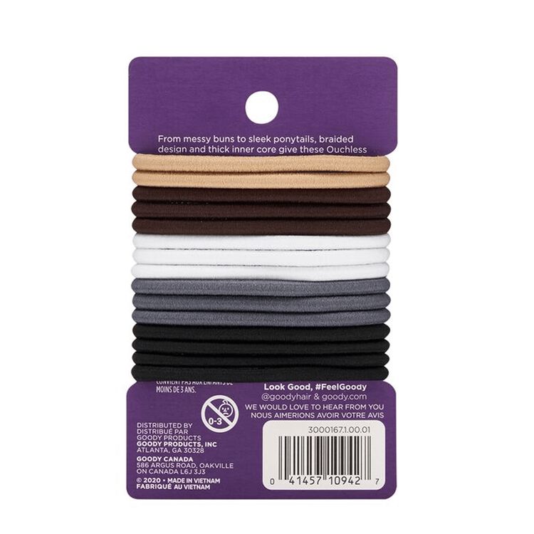 Ouchless Java Bean Braided Elastics 15 Count