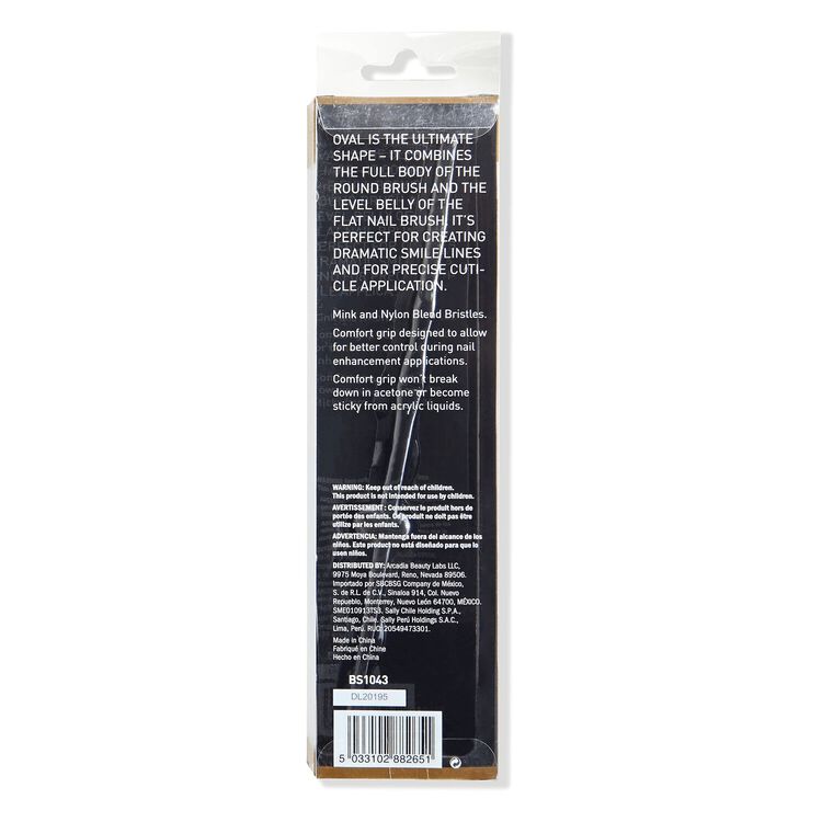 #12 Oval Pro Comfort Grip Nail Brush