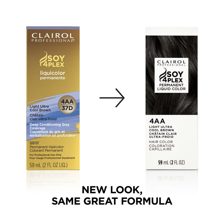4AA Light Ultra Cool Brown Permanent Liquid Hair Color