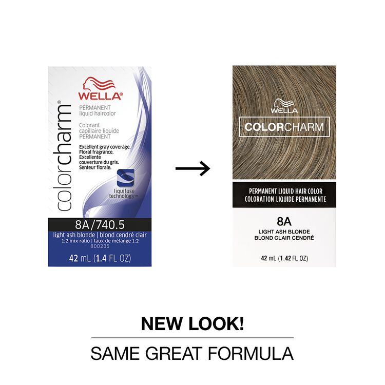 8A Light Ash Blonde Permanent Liquid Hair Color