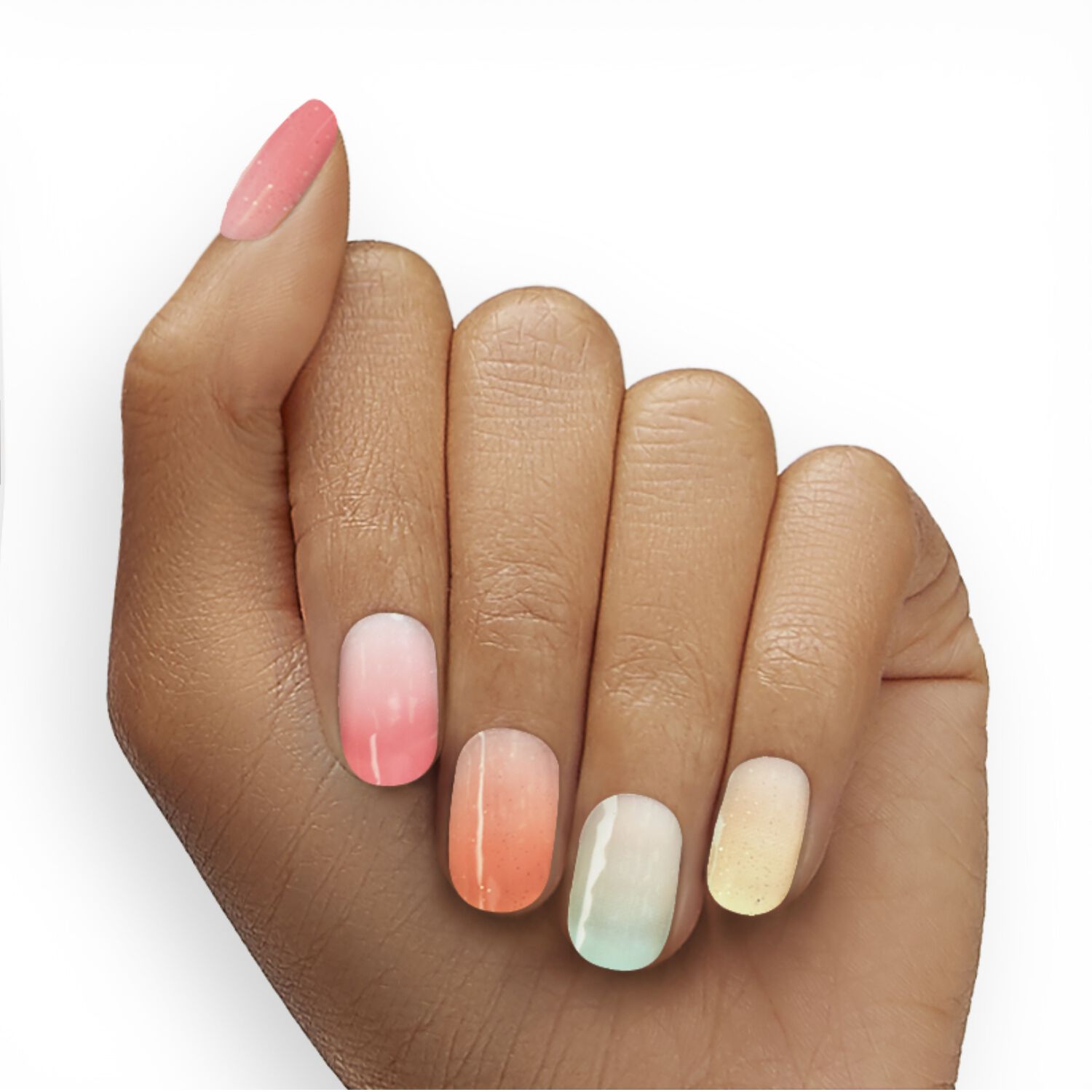 Dashing Diva Rainbow Edit Ultra Shine Gel Strips Press On Nail Kits