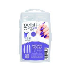 Soft Gel Tips Medium Round Clear 110 Count