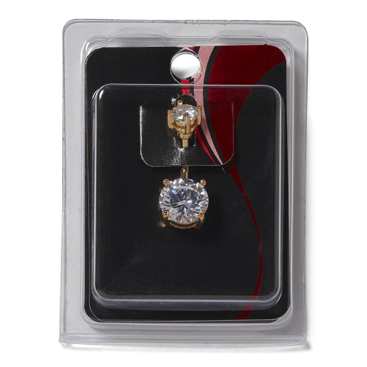 Gold Plated 14G Navel Dangle