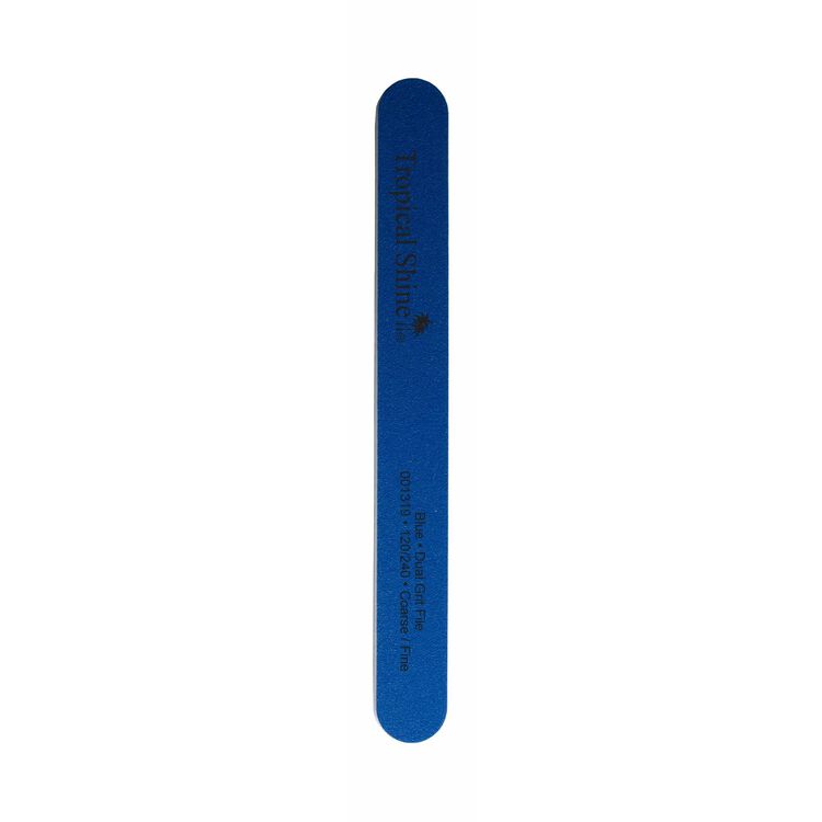 Tropic Dual Grit File Blue Coarse Fine Nail Files Buffers Sally Beauty