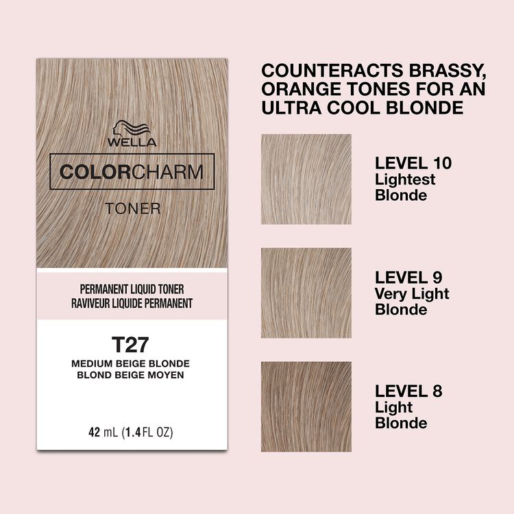 Medium Beige Blonde Permanent Liquid Toner
