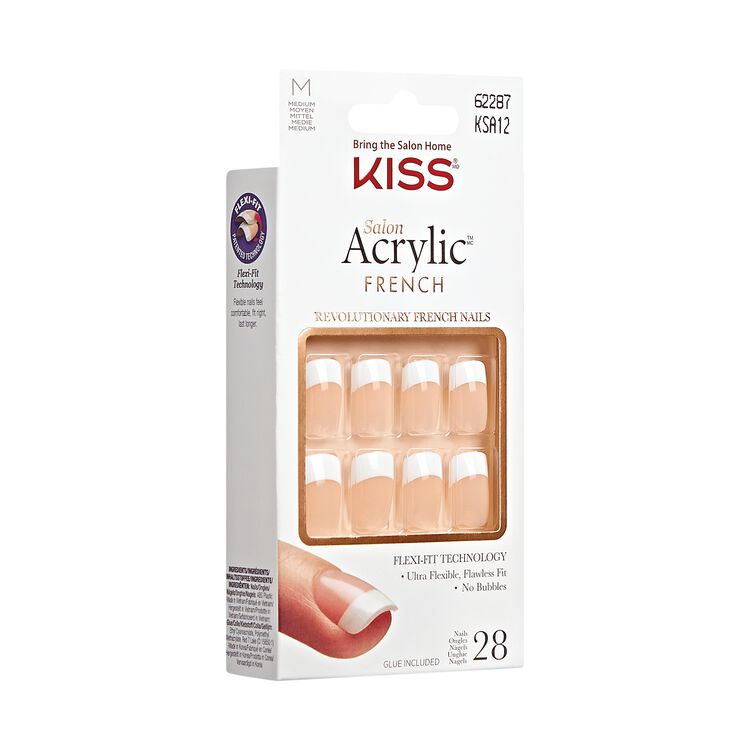 Salon Acrylic French Press-On Nails - Rumour Mill