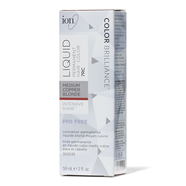 Ion 7RC Medium Copper Blonde Permanent Liquid Hair Color by Color