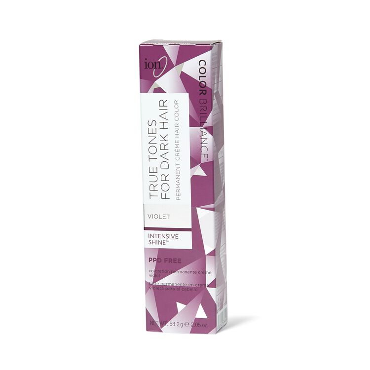 Ion True Tones for Dark Hair Permanent Crème Hair Color Violet