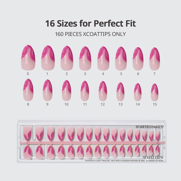 XCOATTIPS® 3D French - Medium Almond Sugar Collection