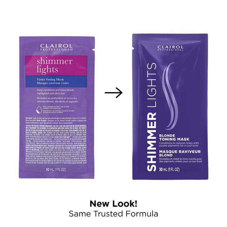 Shimmer Lights Purple Toning Mask Packette