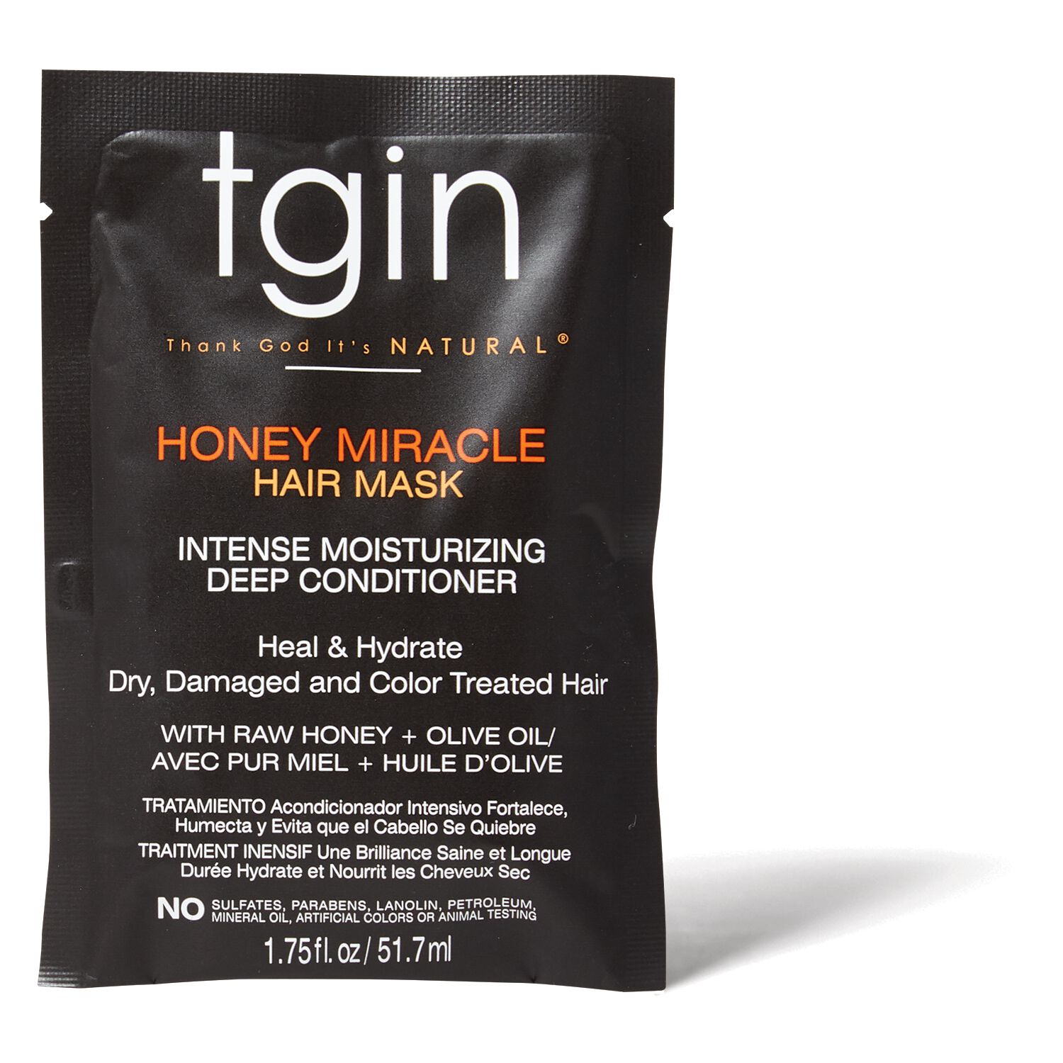 TGIN Honey Miracle Hair Mask Packette by Moisture Collection