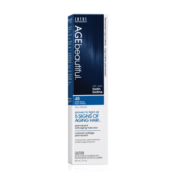 4B Dark Blue Permanent Liqui-Creme Hair Color