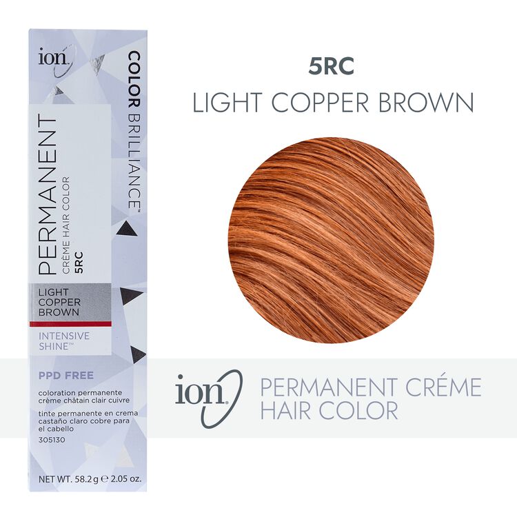Ion Permanent Creme 5RC Light Copper Brown by Color