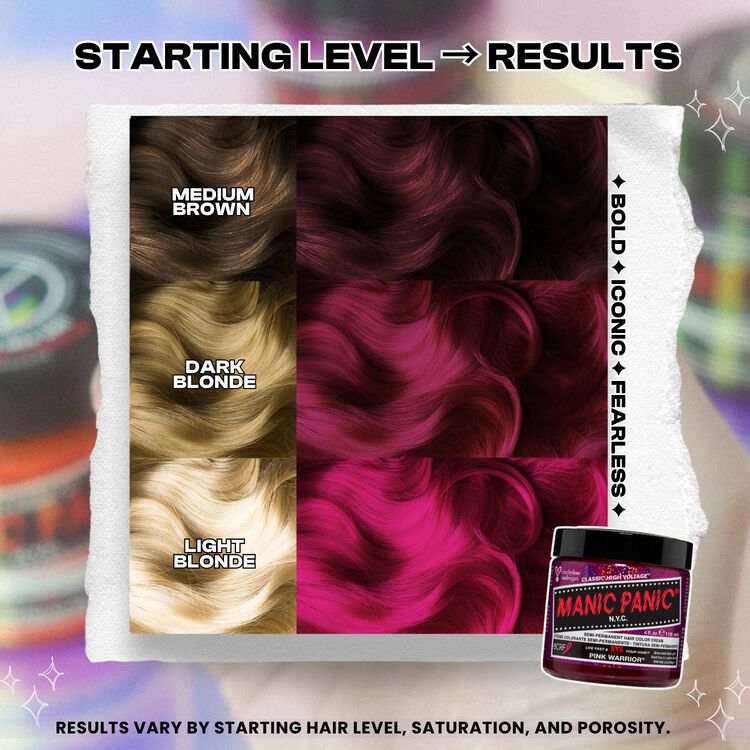 Pink Warrior Semi Permanent Cream Hair Color
