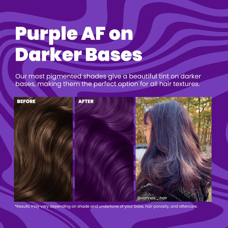 Purple AF Semi Permanent Hair Color 4 oz.