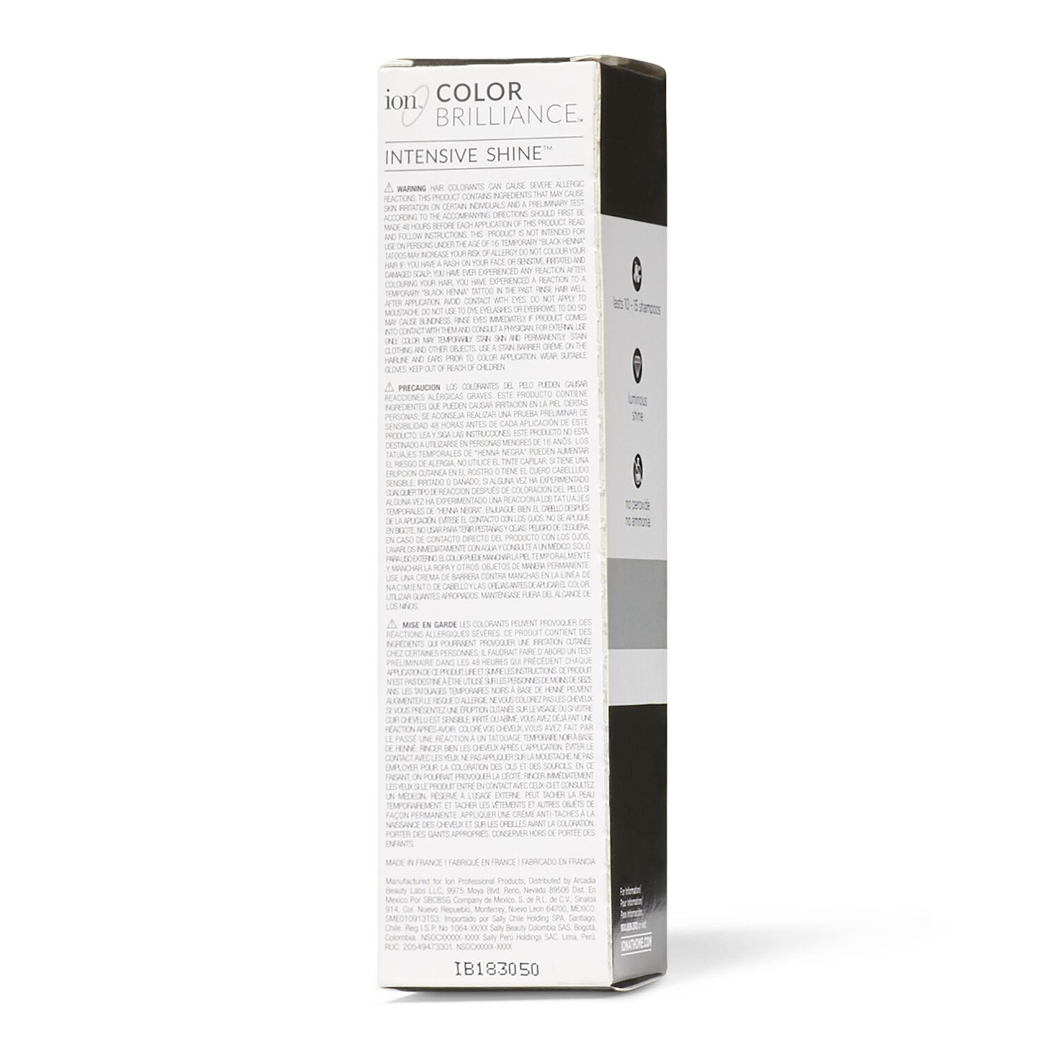 Blackest Black Color Brilliance SemiPermanent Hair Color by Ion Demi & SemiPermanent Hair