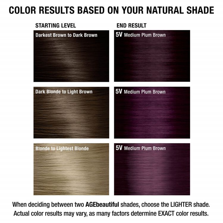 5V Medium Plum Brown Permanent Liqui-Creme Hair Color