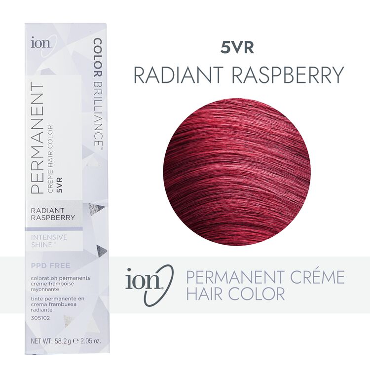 Ion 5VR Radiant Raspberry Permanent Creme Hair Color by Color