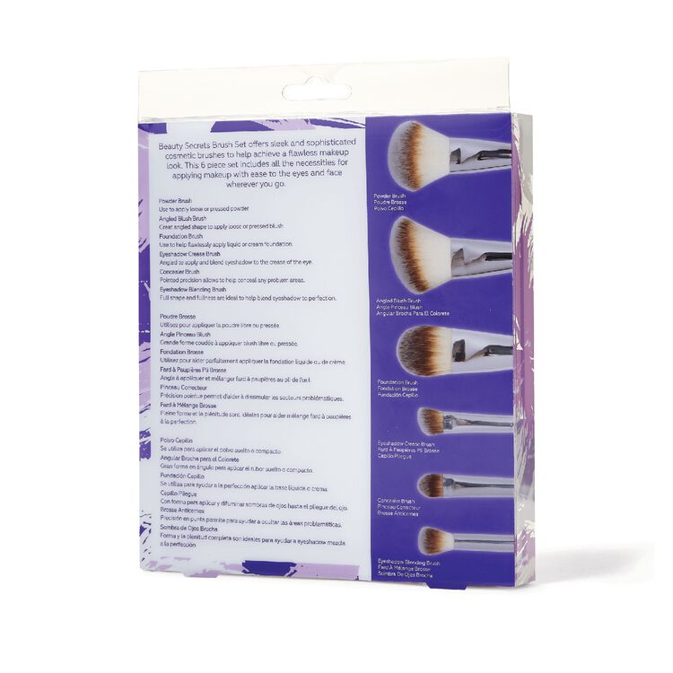 6 Piece Cosmetic Brush Set
