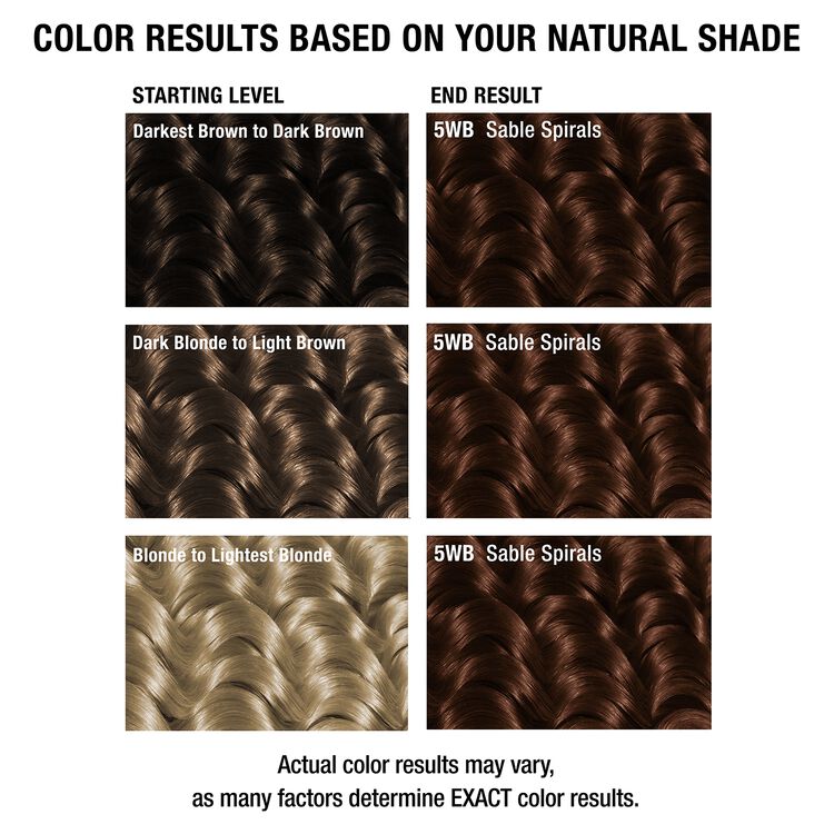 Sable Spirals 5WB Permanent Hair Color