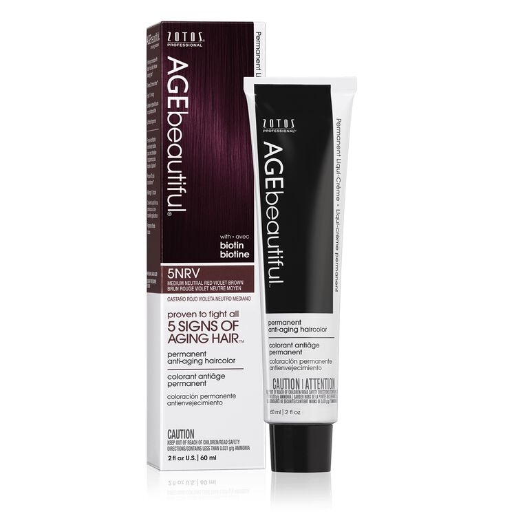 5NRV Medium Neutral Red Violet Brown Permanent Liqui-Creme Hair Color