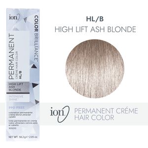 HL-B High Lift Ash Blonde Permanent Creme Hair Color