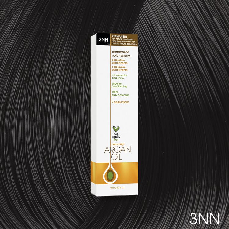 Argan Oil Permanent Color Cream 3NN Rich Natural Dark Brown