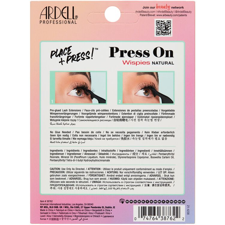 Press On Wispies Natural 60 pc