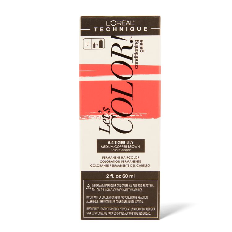 Let's COLOR! Conditioning Gelee Permanent Haircolor 5.4 Tiger Lily