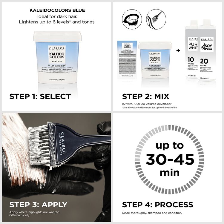 Blue Powder Lightener Tub