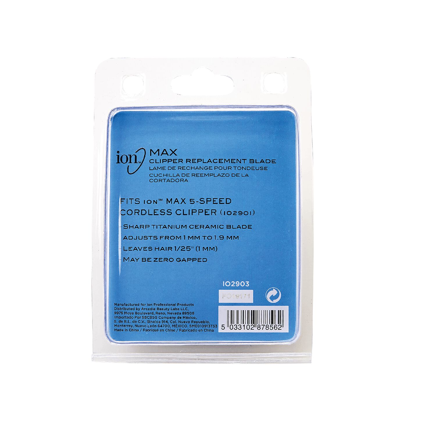 ion MAX Clipper Replacement Blade Clippers & Beard Trimmers Sally