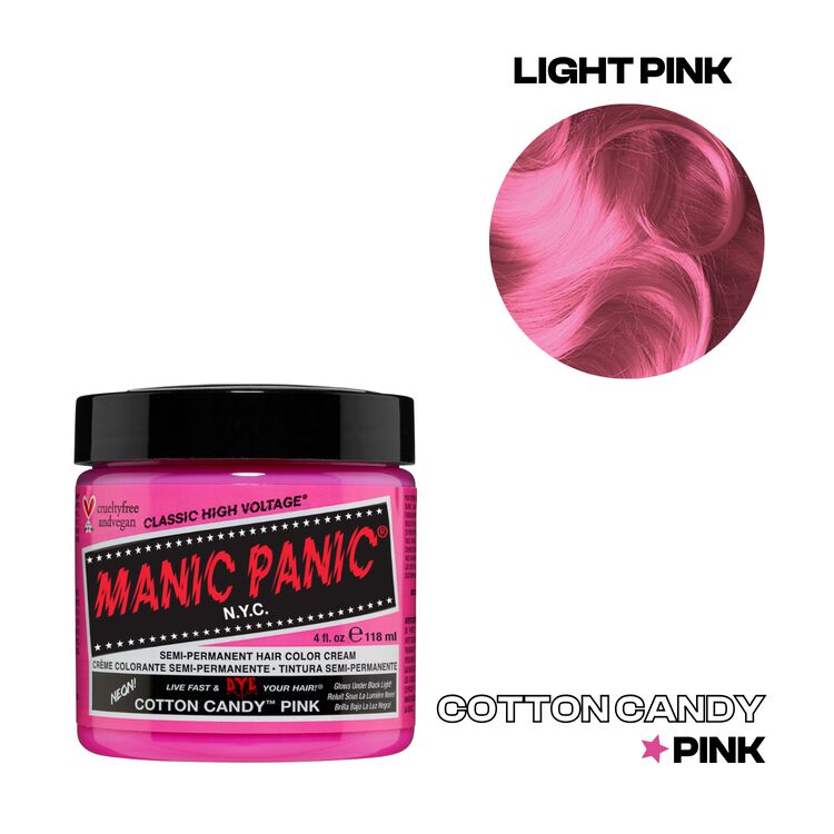 Manic Panic Semi-Permanent Hair Color Cream Cotton Candy Pink
