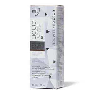 4G Medium Golden Brown Permanent Liquid Hair Color