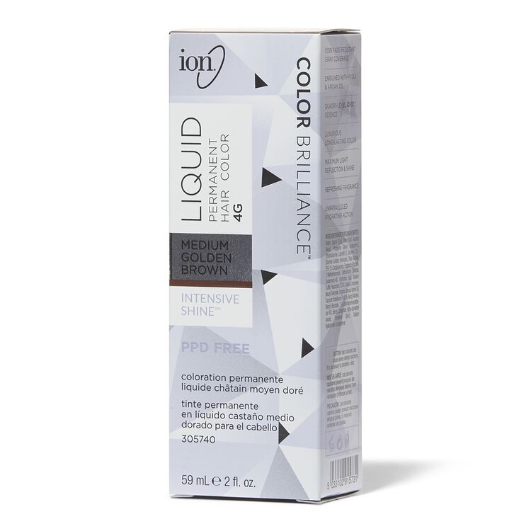 4G Medium Golden Brown Permanent Liquid Hair Color