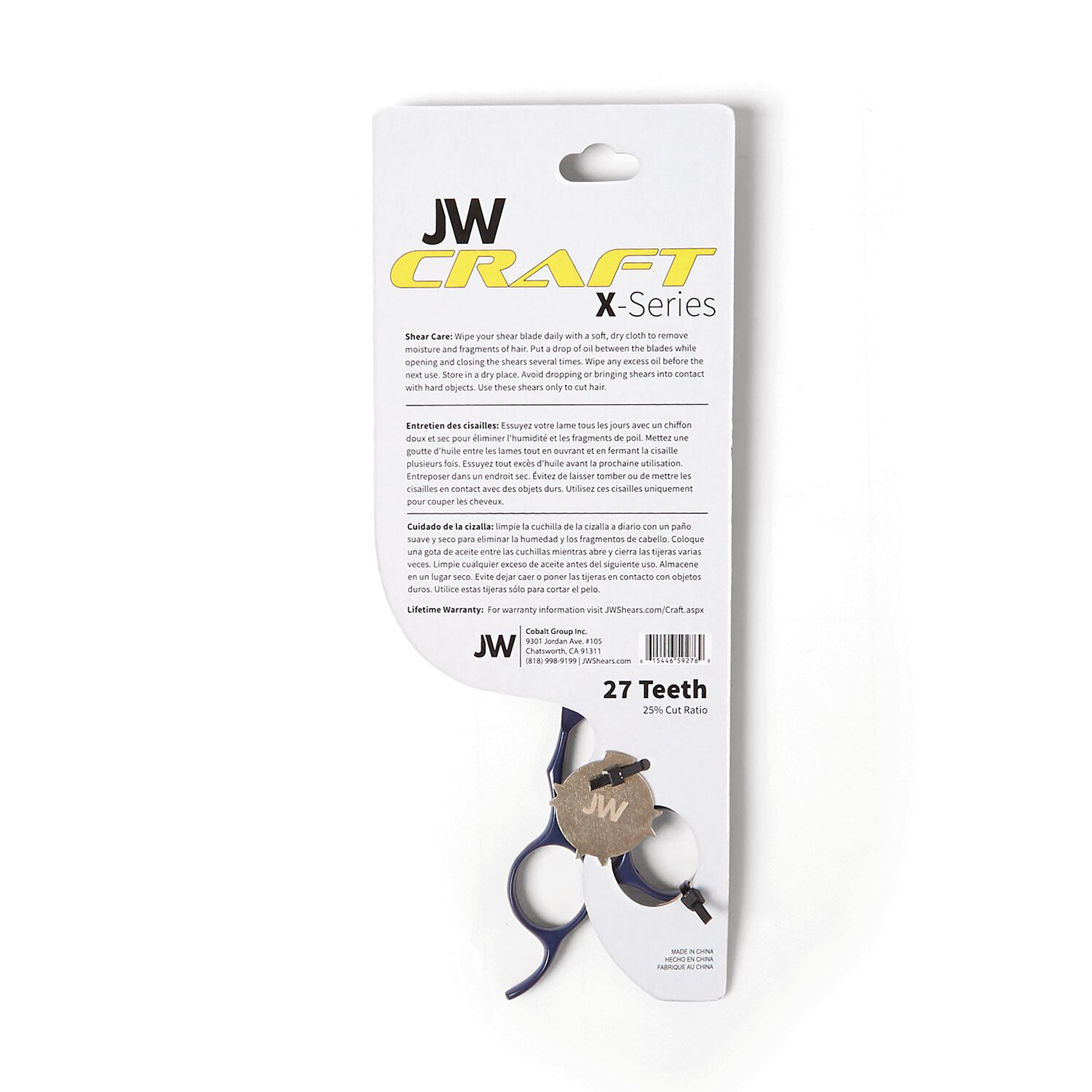 Jw Scissors JW Shears Craft X Series 27T | Hair Scissors | Sally Beauty