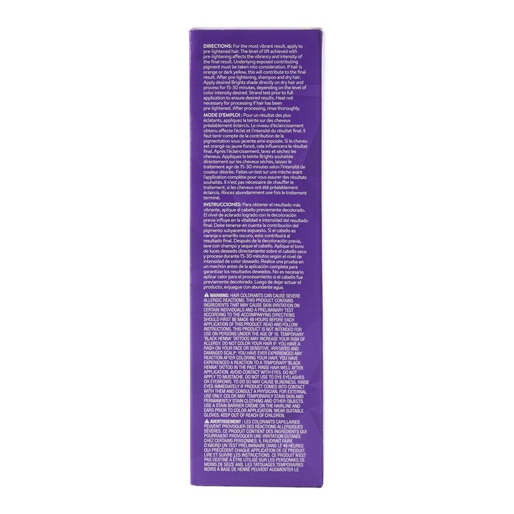 Semi-Permanent Brights Hair Color Purple