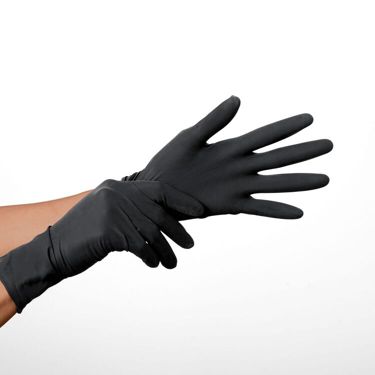 Large 10ct Black Nitrile Gloves