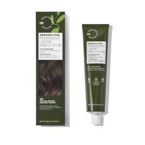 Ammonia-Free Permanent Hair Color Natural Medium Chestnut Brown 4N