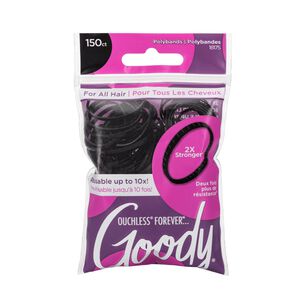 Black Forever Polybands 150 Count