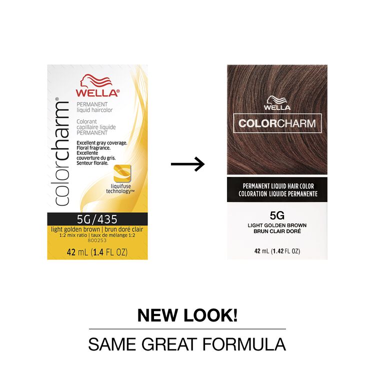 5G Light Golden Brown Permanent Liquid Hair Color