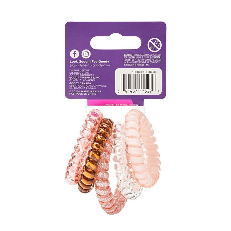 Trend Blush Pink Coil Elastics 5 Count